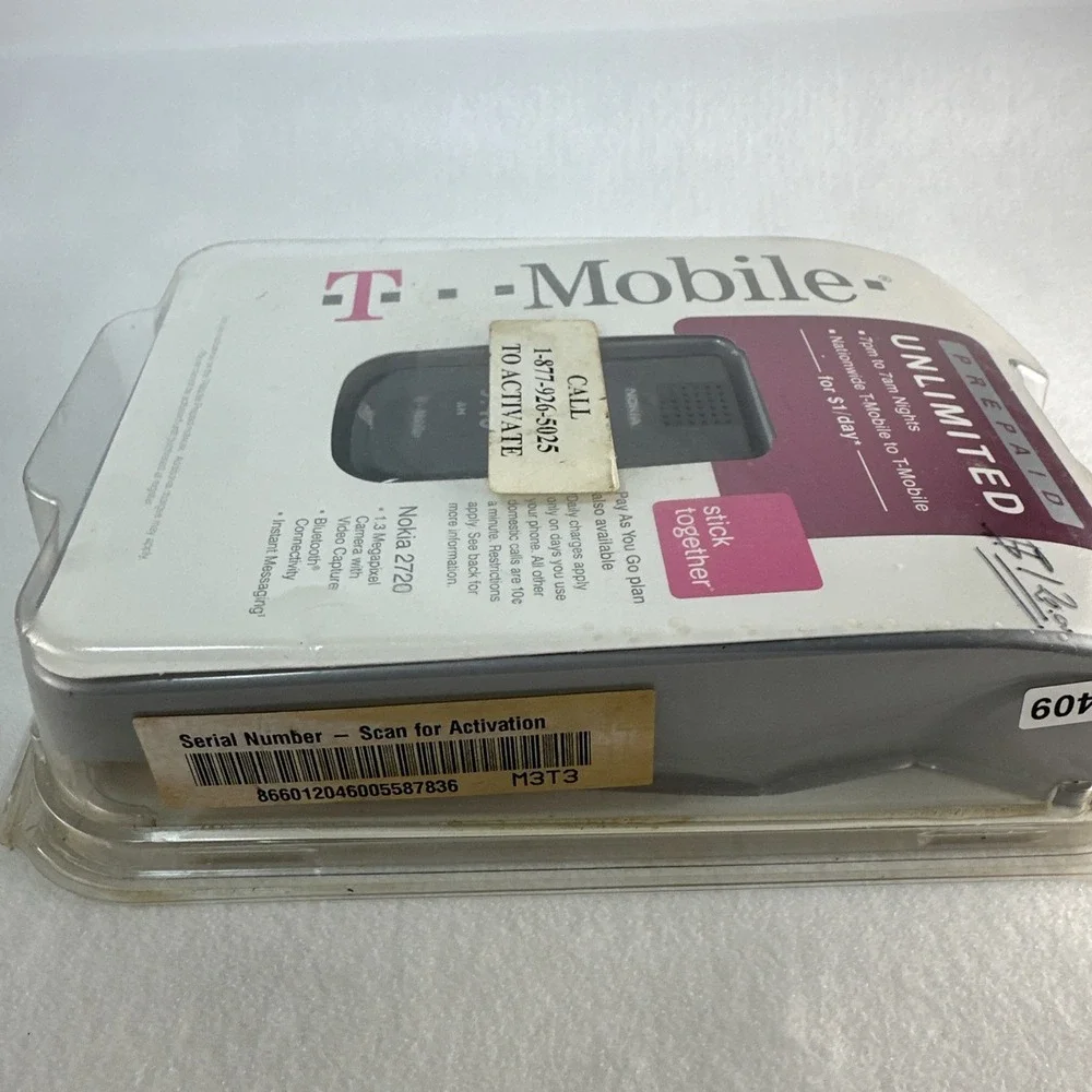 Nokia 2720 Fold 2G GSM Flip Phone T-Mobile Open Box Unused